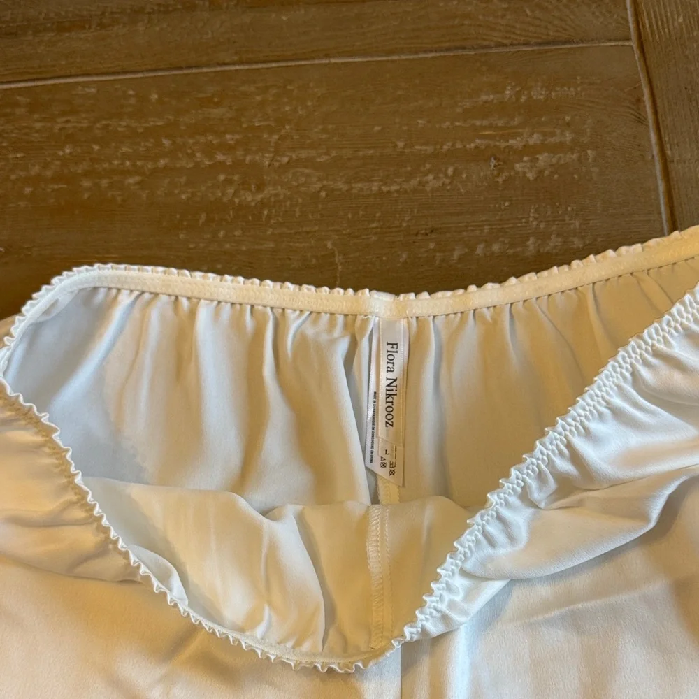 Flora Nikrooz Rosa Cami Short Set - Ivory - Floral Lace Trim - Large - NWT - Picture 12 of 14